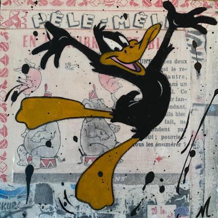 Peinture Daffy happy par Marie G.  | Tableau Pop-art Acrylique Icones Pop