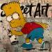 Painting BART street art by Marie G.  | Painting Pop-art Pop icons Acrylic