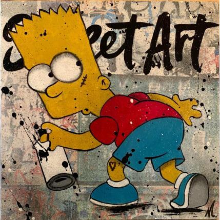Gemälde BART street art von Marie G.  | Gemälde Pop-Art Acryl Pop-Ikonen