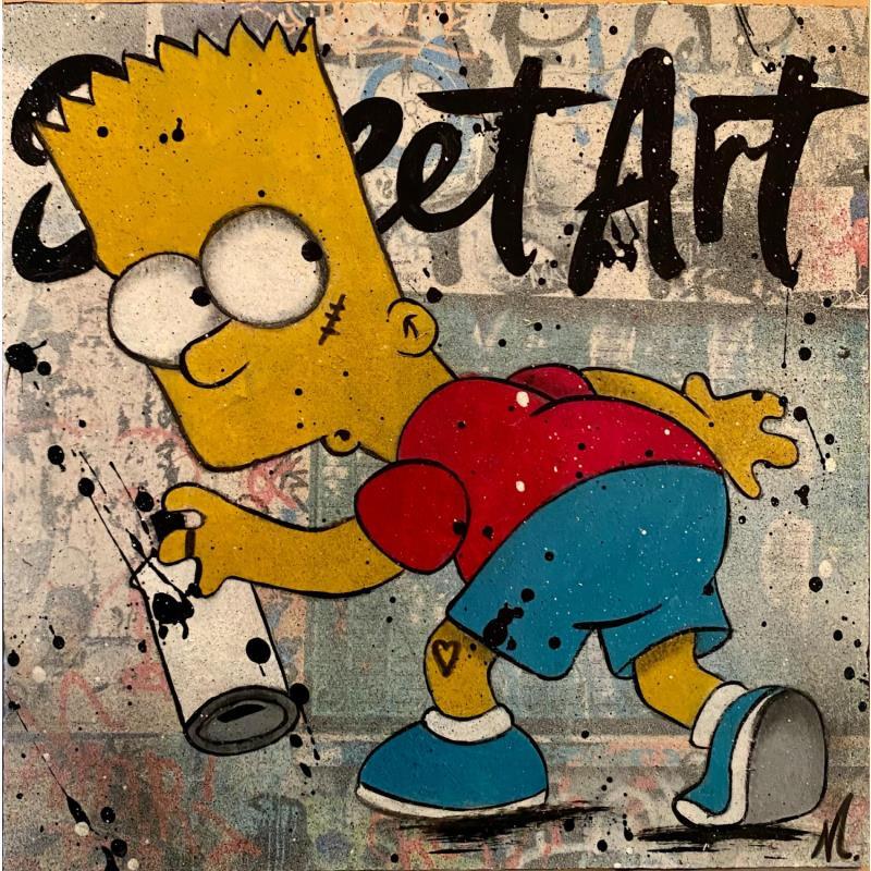 Painting BART street art by Marie G.  | Painting Pop-art Acrylic Pop icons
