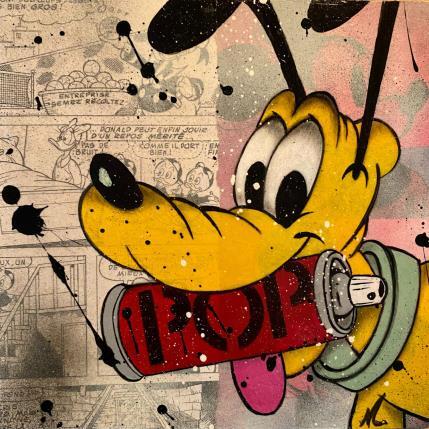 Painting PLUTO pop by Marie G.  | Painting Pop-art Acrylic Pop icons
