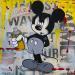 Gemälde Mickey peintre von Marie G.  | Gemälde Pop-Art Pop-Ikonen Acryl