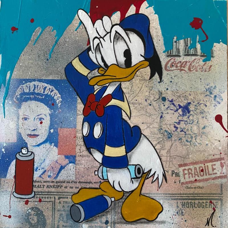 Peinture Donald artiste par Marie G.  | Tableau Pop-art Icones Pop Acrylique