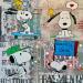 Gemälde Snoopy en we ! von Marie G.  | Gemälde Pop-Art Pop-Ikonen Acryl