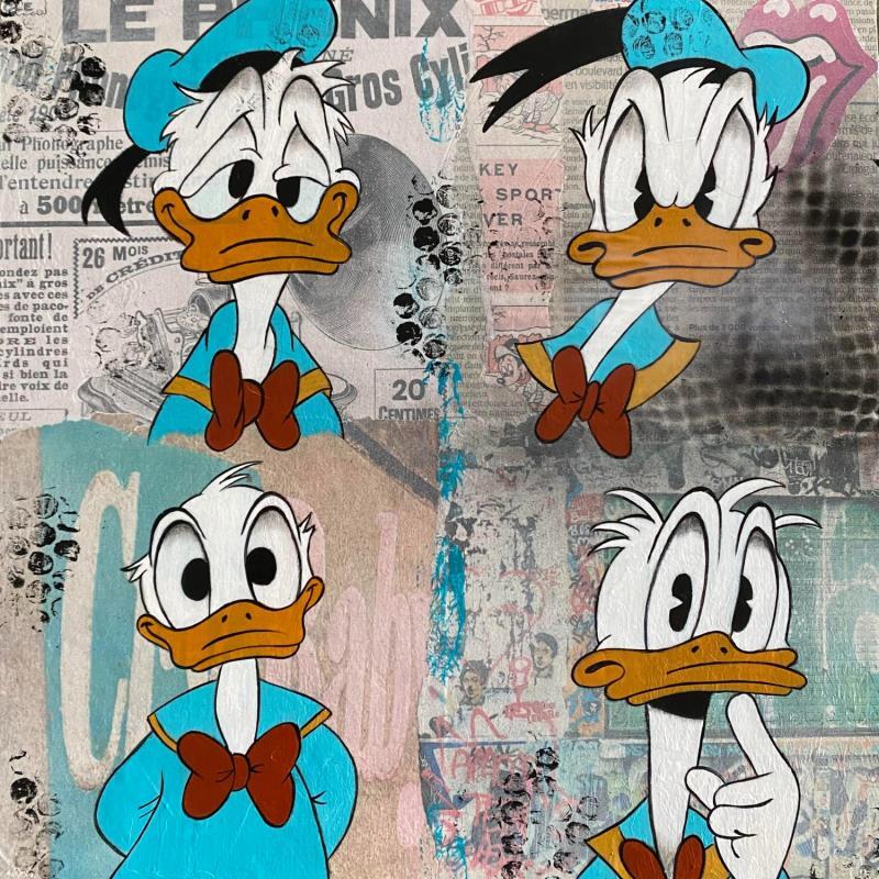 Painting Donald dans tous ses états by Marie G.  | Painting Pop-art Acrylic Pop icons