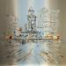 Gemälde Promenade à l'aube von Rousseau Patrick | Gemälde Figurativ Urban Öl