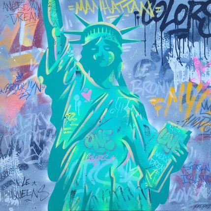 Painting American Dream by Kedarone | Painting Street art Graffiti, Mixed Pop icons