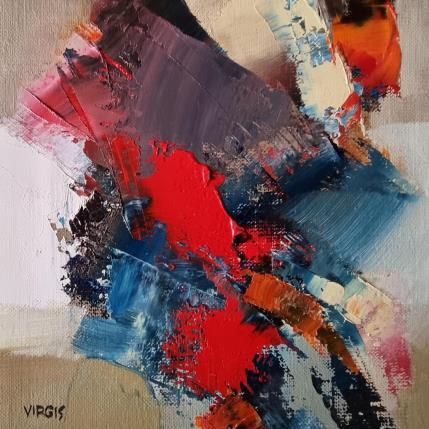 Painting Nice and happy by Virgis | Painting Abstract Oil Minimalist, Pop icons