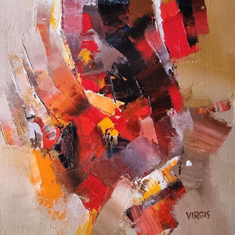 Painting Freedom and stability by Virgis | Painting Abstract Oil Minimalist