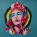 Peinture Marianne la belle  par Sufyr | Tableau Street Art Graffiti Acrylique