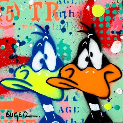 Painting DOUBLE DUCK by Euger Philippe | Painting Pop art Mixed Pop icons
