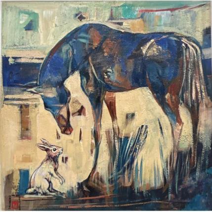 Painting le bonheur by Machi | Painting Figurative Acrylic, Oil Life style