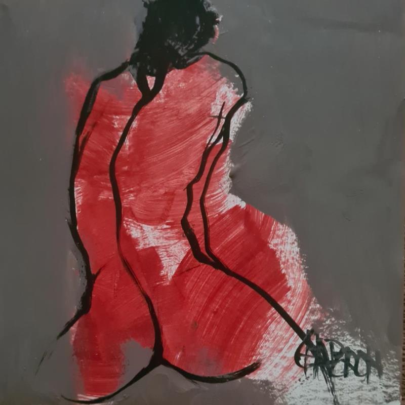 Painting Force tranquille  by Chaperon Martine | Painting Figurative Nude Acrylic