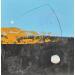 Gemälde abstract blue B 40 von Wilms Hilde | Gemälde Abstrakt Minimalistisch Pappe Collage