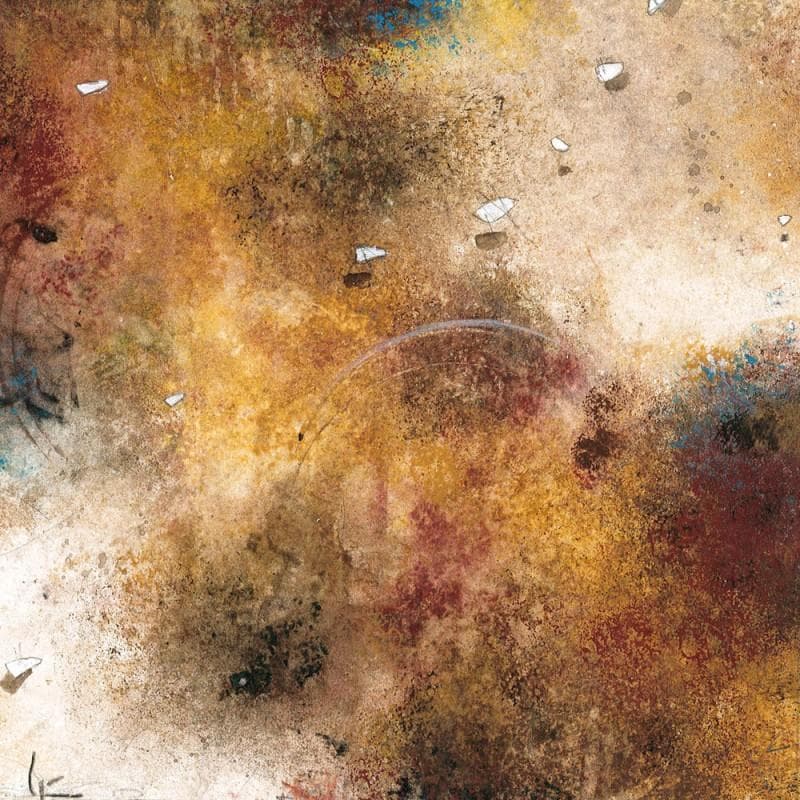 Peinture Nebulosa 5 par Jiménez Conesa Francisco | Tableau Abstrait Mixte minimaliste