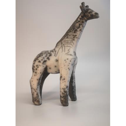 Sculpture La Girafe  by Roche Clarisse | Sculpture Classic Raku Animals
