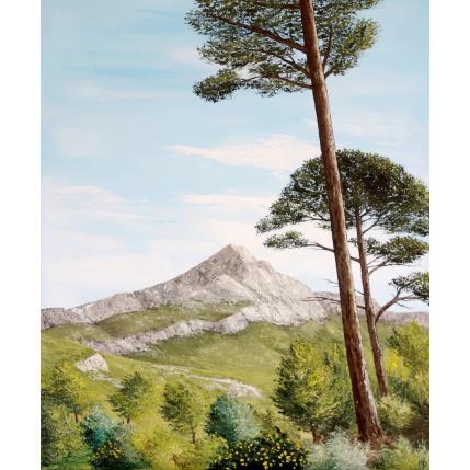Peinture Sous les pins par Blandin Magali | Tableau Figuratif Huile Paysages