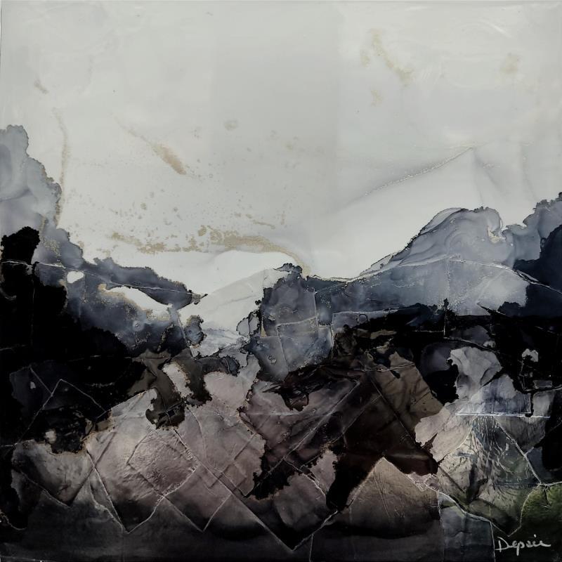 Gemälde 1046 Poésie Minérale von Depaire Silvia | Gemälde Abstrakt Landschaften Acryl