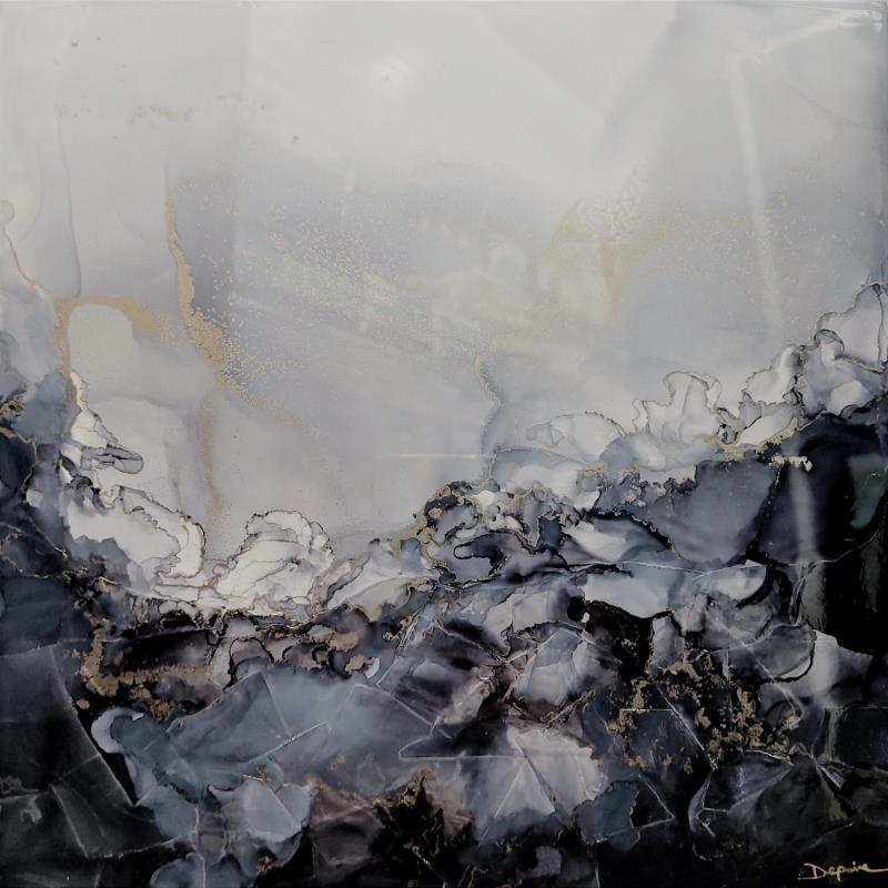 Peinture 1075 Poésie minérale par Depaire Silvia | Tableau Abstrait Paysages Acrylique