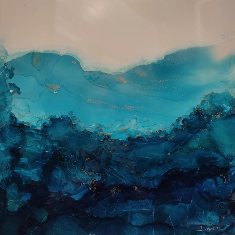 Painting 1087 Poésie Marine by Depaire Silvia | Painting Abstract Landscapes Acrylic