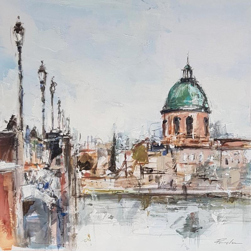 Painting TOULOUSE LE DOME by Poumelin Richard | Painting Figurative Landscapes Urban Mixed