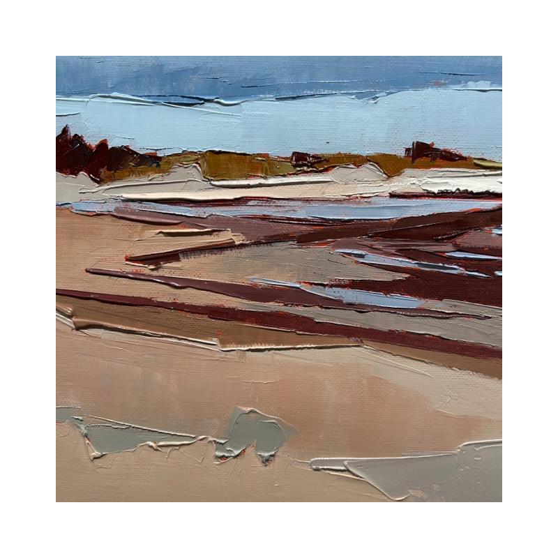 Painting La baie à marée basse by PAPAIL | Painting Figurative Oil Landscapes