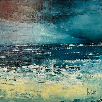 Peinture Le bel orage par Levesque Emmanuelle | Tableau Figuratif Huile Marine, Paysages