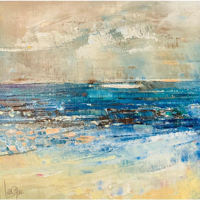 Painting Bientôt la tempête by Levesque Emmanuelle | Painting Figurative Oil Landscapes, Marine, Pop icons