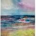 Painting Ciel mauve by Levesque Emmanuelle | Painting Figurative Landscapes Marine Oil