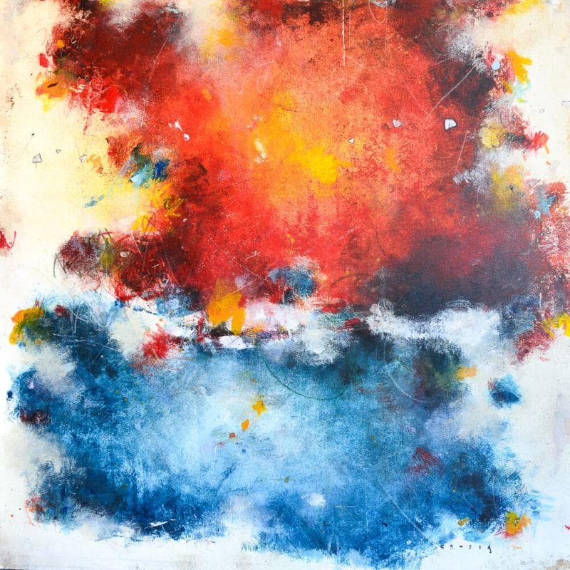 Painting Colores by Jiménez Conesa Francisco | Painting Abstract Acrylic Minimalist