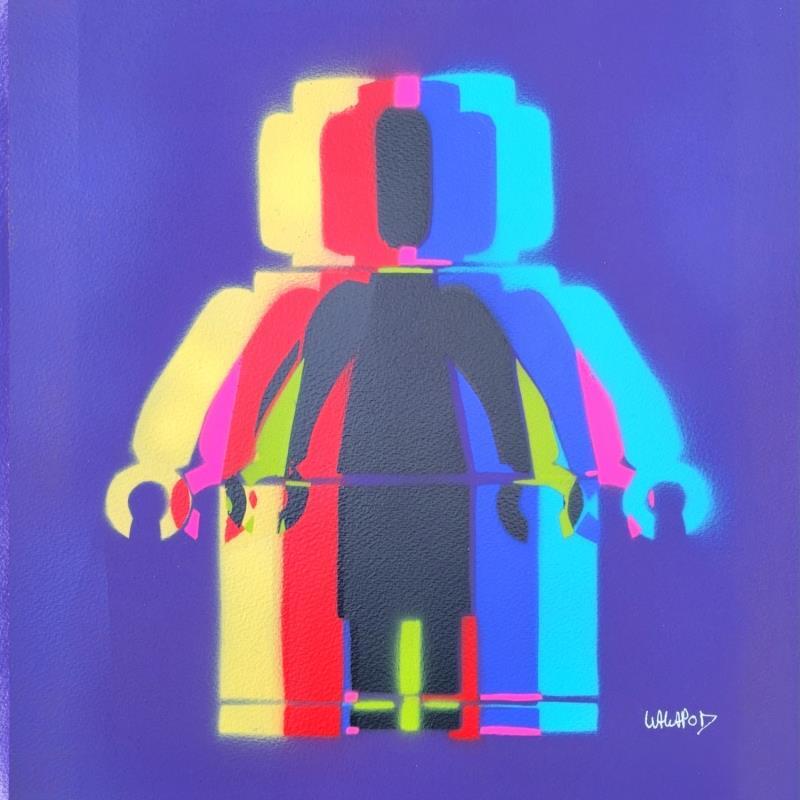 Painting Multi Lego Violet  by Wawapod | Painting Pop art Acrylic, Posca Pop icons