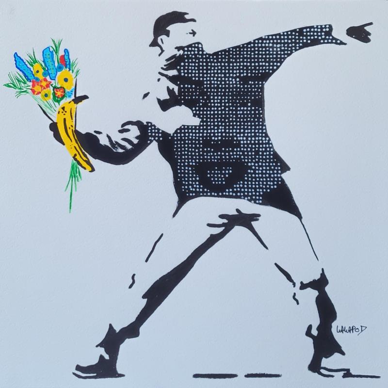 Peinture Banksy Warhol banane  par Wawapod | Tableau Pop art Acrylique, Posca icones Pop