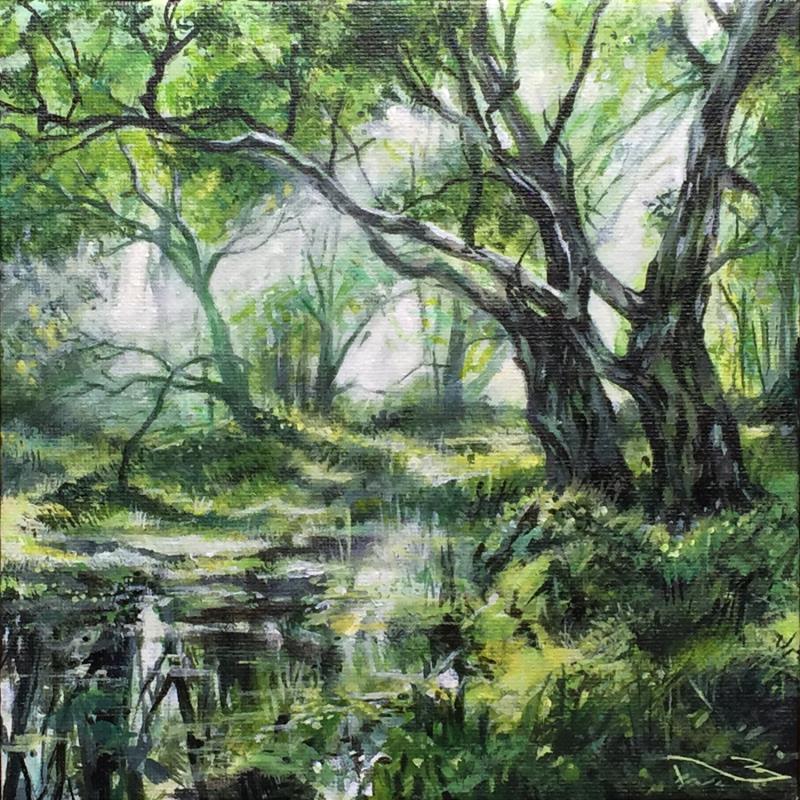 Painting Lorien by Nahon Bruno | Painting Figurative Landscapes Acrylic