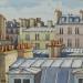 Painting A Paris by Decoudun Jean charles | Painting Figurative Urban Watercolor