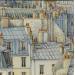 Painting Paris by Decoudun Jean charles | Painting Figurative Landscapes Urban Life style Watercolor