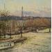 Painting La tour Eiffel by Decoudun Jean charles | Painting Figurative Landscapes Urban Life style Watercolor