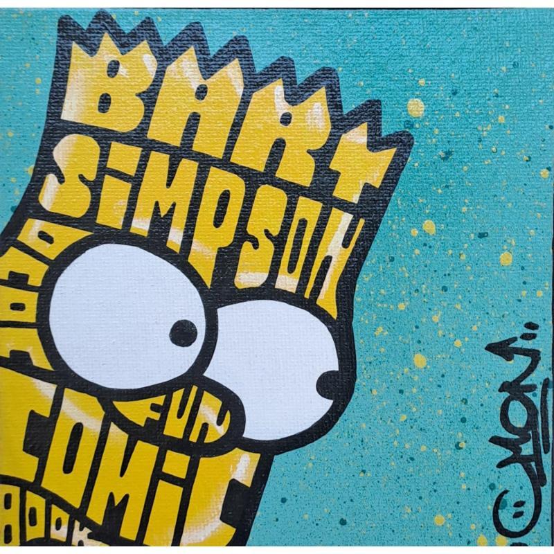 Painting Hey Bart by Cmon | Painting Pop-art Pop icons