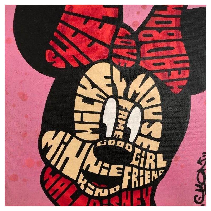 Peinture Minnie Face  par Cmon | Tableau Pop-art Icones Pop