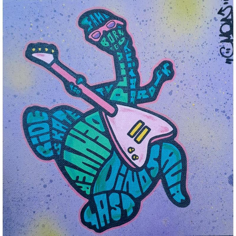 Painting Denver Play Guitar by Cmon | Painting Pop-art Pop icons