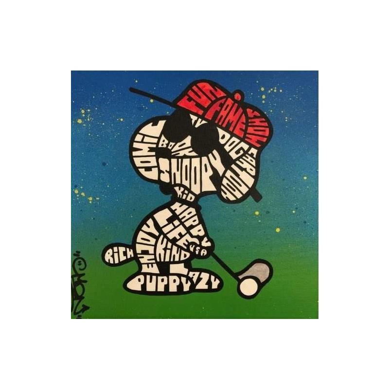 Peinture Snoopy Golf par Cmon | Tableau