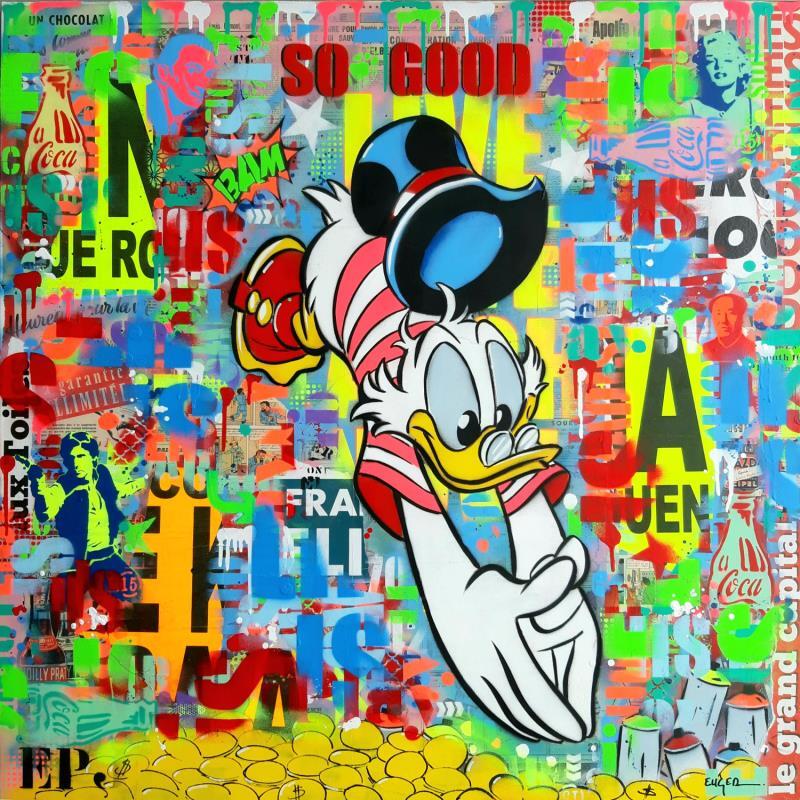 Painting SO GOOD by Euger Philippe | Painting Pop-art Acrylic, Gluing, Graffiti Pop icons