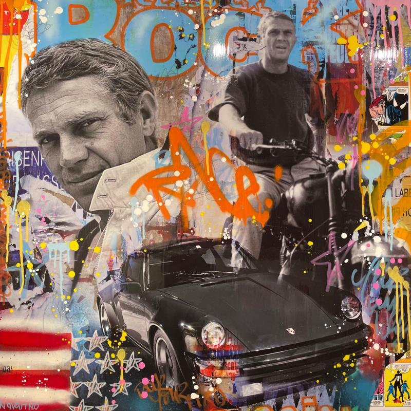 Painting Steve drive 1911 by Novarino Fabien | Painting Pop art Mixed Pop icons