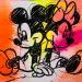 Gemälde MICKEY AND MINNIE SKETCH von Mestres Sergi | Gemälde Pop-Art Graffiti Pappe