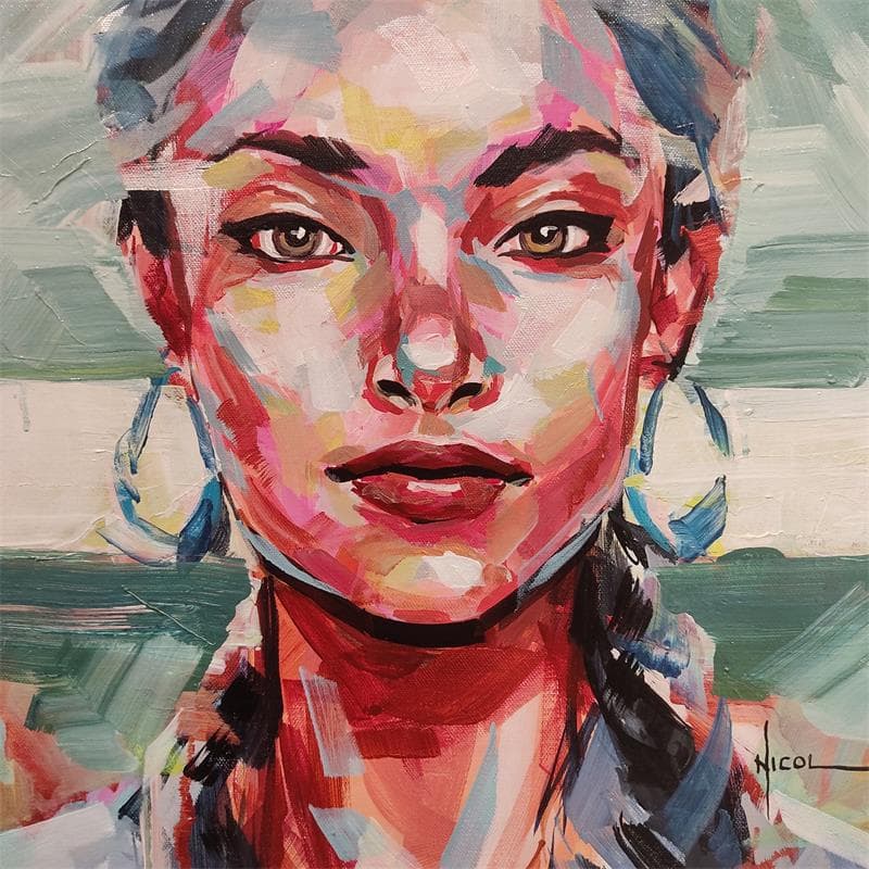 Painting Marta by Vacaru Nicoleta  | Painting Figurative Acrylic Portrait
