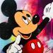 Painting MICKEY MOUSE SHOW ME THE WAY by Mestres Sergi | Painting Pop-art Pop icons Graffiti