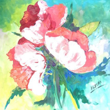 Painting BOUQUET DE TULIPES 050223 by Laura Rose | Painting Figurative Oil still-life