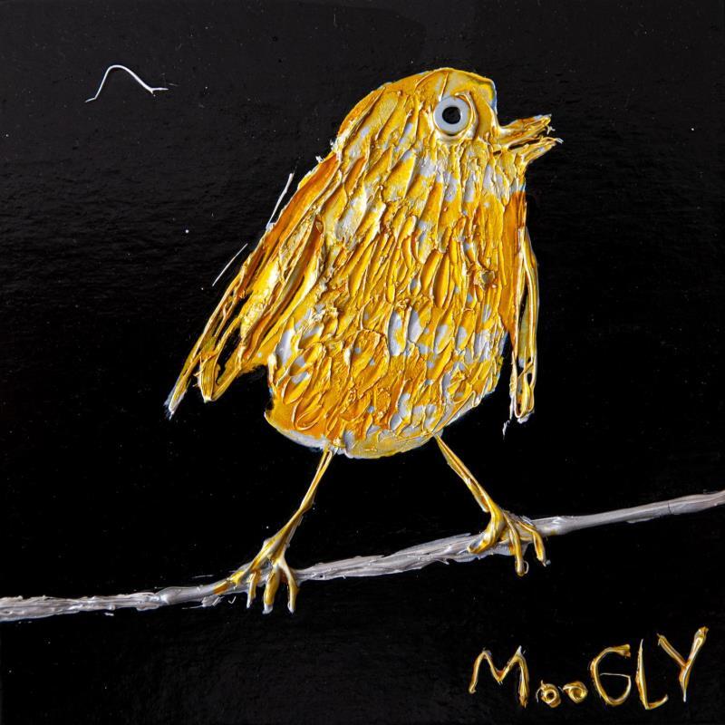 Painting PENSIFUS by Moogly | Painting Naive art Acrylic, Cardboard Animals, Pop icons