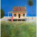 Peinture Ma cabane au bout du monde par Foucras François | Tableau Figuratif Paysages Urbain Nature Acrylique