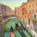 Peinture Märchenhaftes Venedig par Mekhova Evgeniia | Tableau Figuratif Urbain Huile