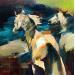 Painting The Forgotten Legend by Bond Tetiana | Painting Figurative Animals Oil